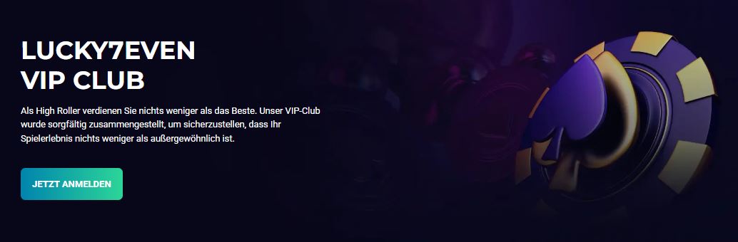 Trete dem Lucky7even VIP Club bei für exklusive Vorteile